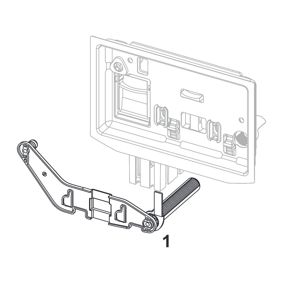 TECE Inlet chute for cleaning blocks for TECElux Mini, TECEsquare glass, TECEvelvet, TECEloop and TECEnow 9240951