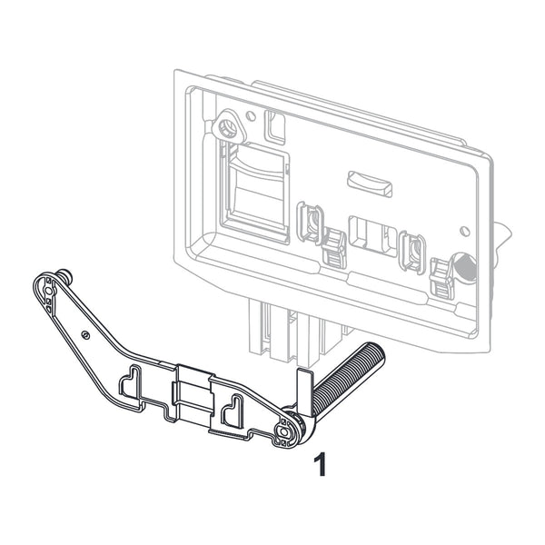 TECE Inlet chute for cleaning blocks for TECElux Mini, TECEsquare glass, TECEvelvet, TECEloop and TECEnow 9240951