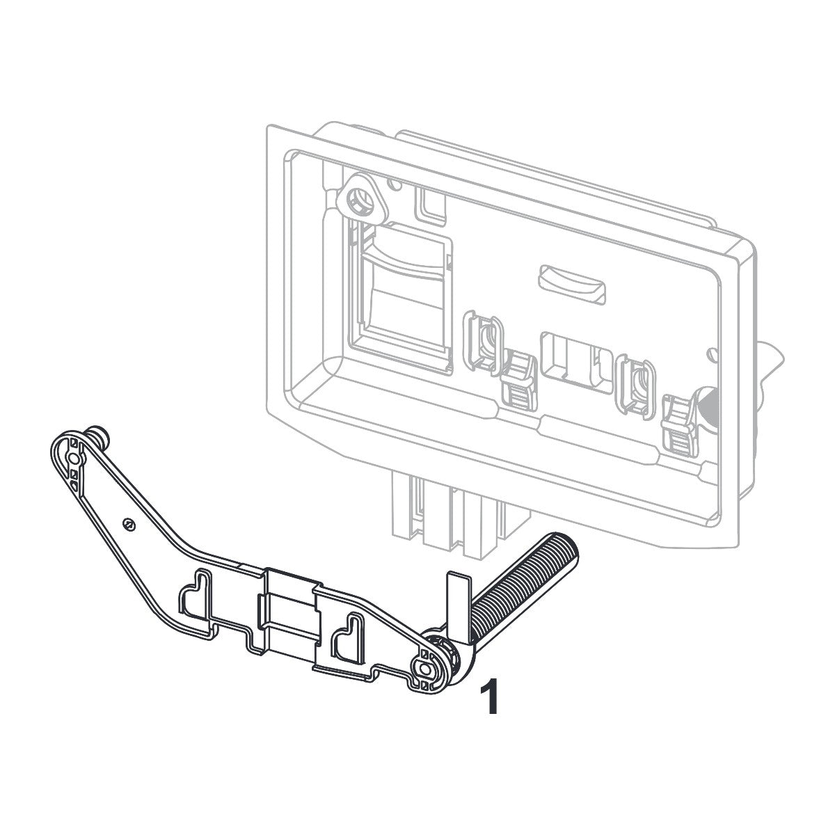 TECE Inlet shaft for cleaning blocks for TECEsquare II metal, TECEsquare II glass and TECEsolid 9240952