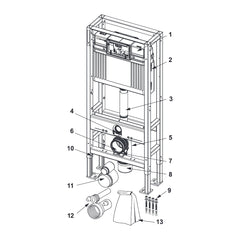 TECE TECEconstruct WC-inbouwframe 