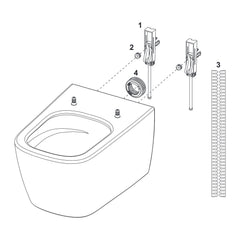 TECE TECEneo WC-keramiek zonder douchefunctie, wit
