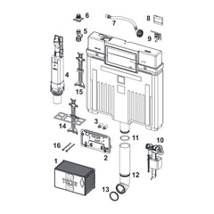TECE spare part for sink cabinet Octa II