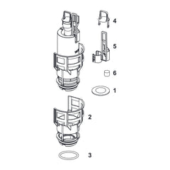 TECE flushing bell A 6 for Uni 750 flushing cabinet