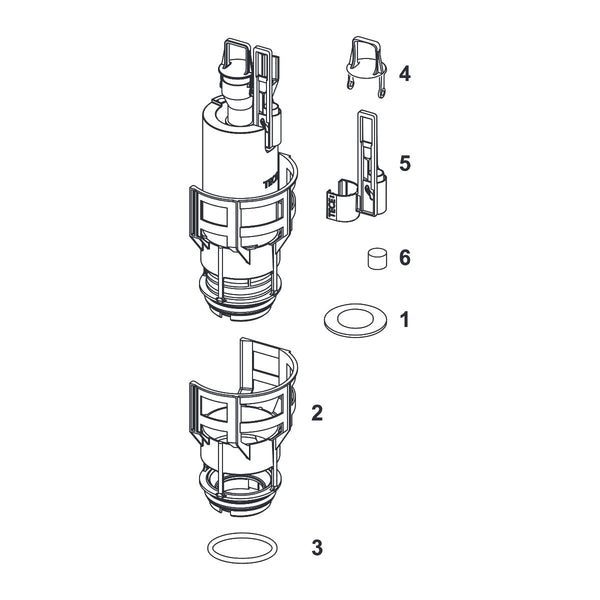 TECE flushing bell A 6 for Uni 750 flushing cabinet