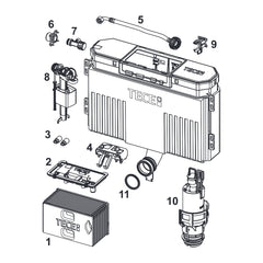 TECE spare part Uni 750 sink cabinet