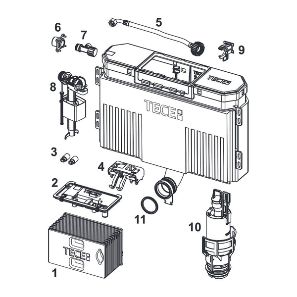 TECE spare part Uni 750 sink cabinet