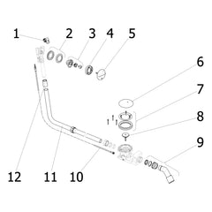 Onderdelentekening Viega Rotaplex Trio badafvoer 6141.12 Visign RT3 onderdelen (2007-2015)
