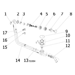Onderdelentekening Viega Rotaplex Trio badafvoer 6141.33 onderdelen (2015)