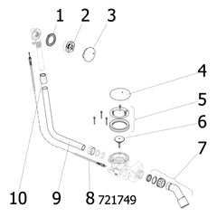 Onderdelentekening Viega Rotaplex badafvoer 6142.32 onderdelen (vanaf 2015)