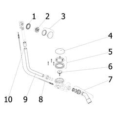 Onderdelentekening Viega Rotaplex badafvoer 6143.11 Visign R5 onderdelen (vanaf 2014)