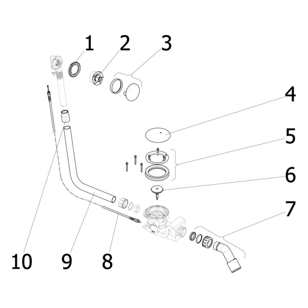 Onderdelentekening Viega Rotaplex badafvoer 6143.11 Visign R5 onderdelen (vanaf 2014)