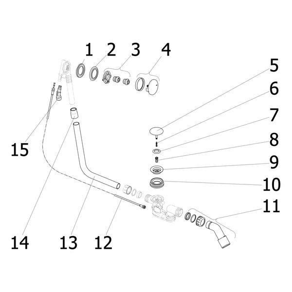 Onderdelentekening Viega Multiplex Trio badafvoer 6149.11 Visign MT5 onderdelen (2011-2015)
