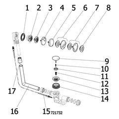 Onderdelentekening Viega Multiplex badafvoer 6162.875 Visign M5 onderdelen (1994-2014)