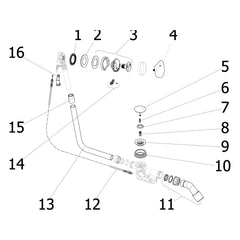Onderdelentekening Viega Multiplex Trio badafvoer 6170.11 Visign MT9 onderdelen (vanaf 2015)