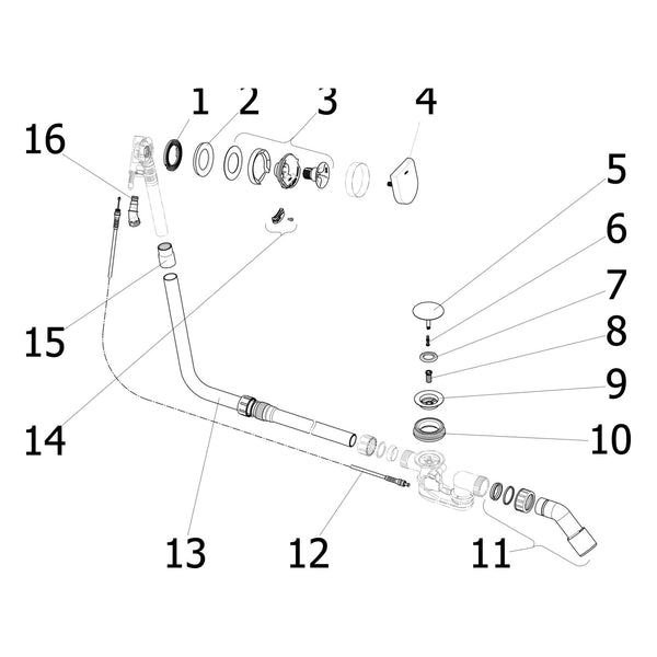 Onderdelentekening Viega Multiplex Trio badafvoer 6170.12 Visign MT9 onderdelen (vanaf 2015)