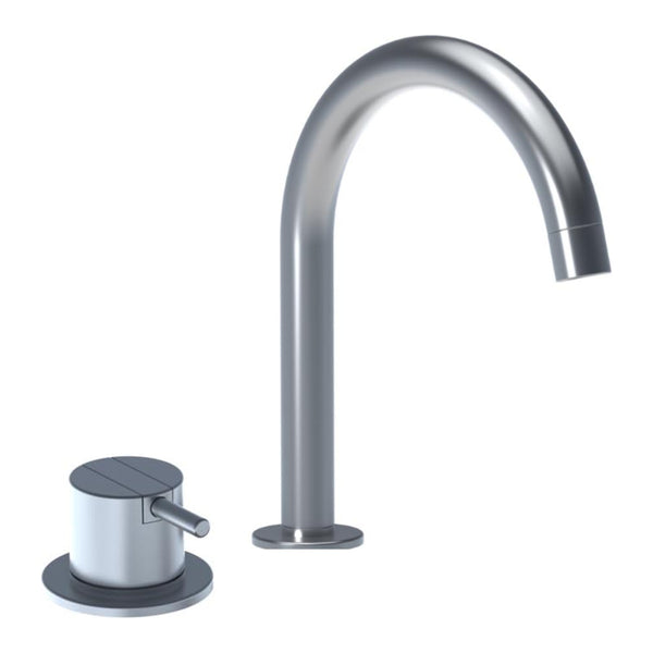 Vola 590G monoknop bladmengkraan met uitloop 090G, chroom