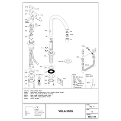 Vola 590G onderdelentekening