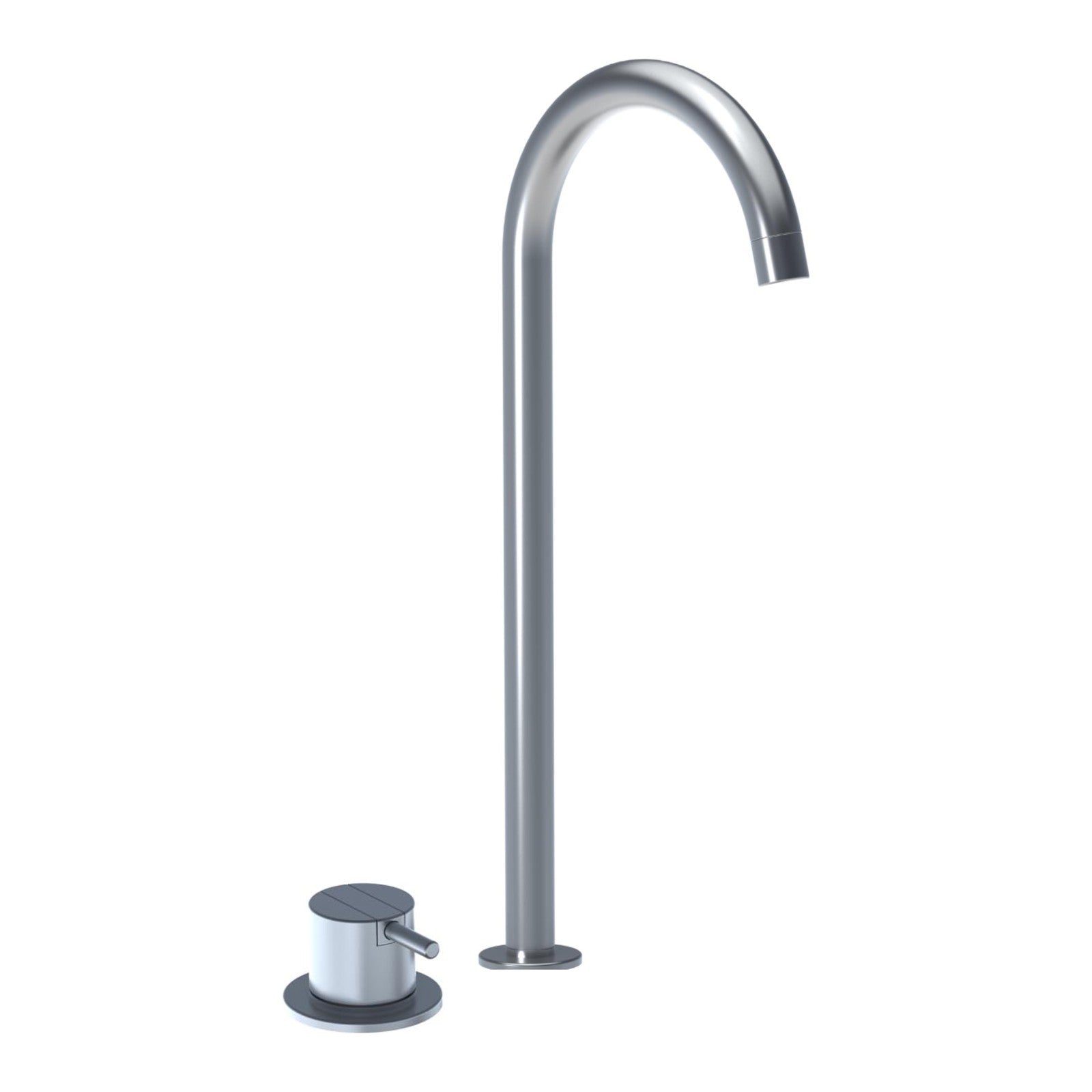 Vola 590V monoknop bladmengkraan met uitloop 090V, chroom