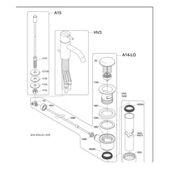 Vola A14 onderdelentekening (SB 81 rev. 3)