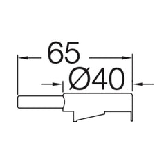 VOLA greep voor knop NR10 en NR28 VR273