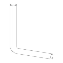 Wisa Valpijpbocht 390x350 mm wit - maattekening