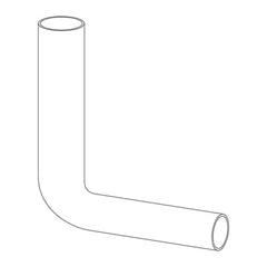 Wisa Valpijpbocht 230x210 mm wit - maattekening