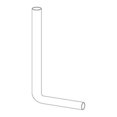 Wisa Valpijpbocht 550 x 300 mm wit - maattekening