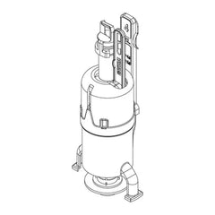 Wisa Uitstroommechanisme WISA XS 4/2 L - maattekening