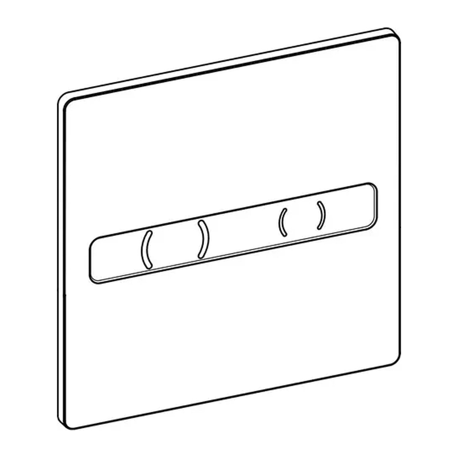 Wisa XS Bedieningspaneel WISA EOS SV DF - maattekening