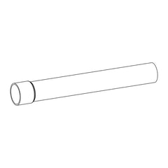 Wisa Valpijpverlengstuk 340 mm wit - maattekening