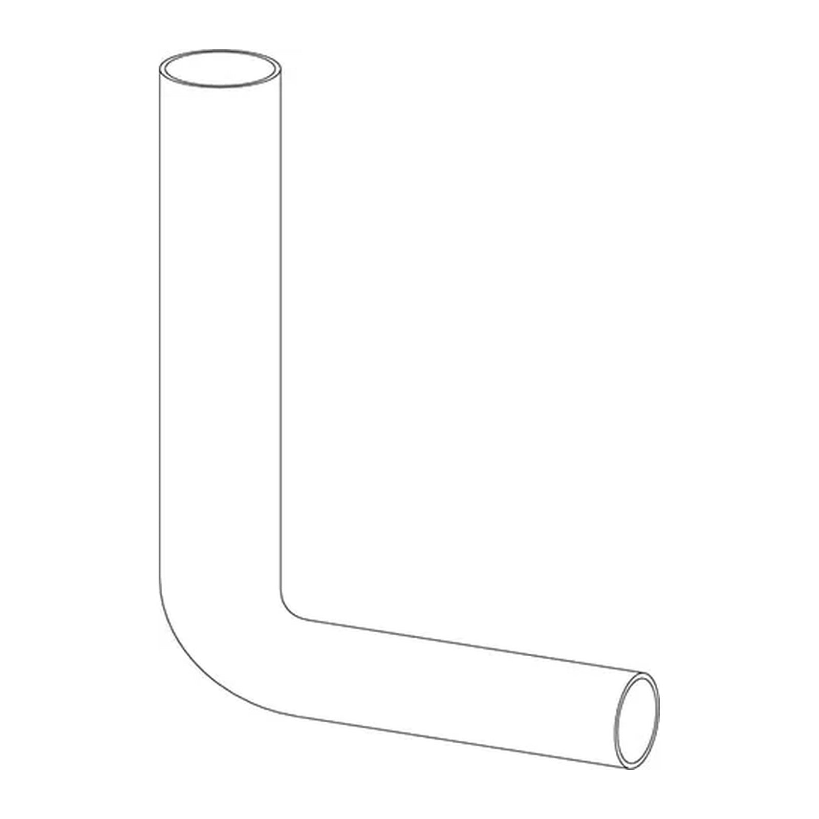 Wisa Valpijpbocht 280x210 mm wit - maattekening