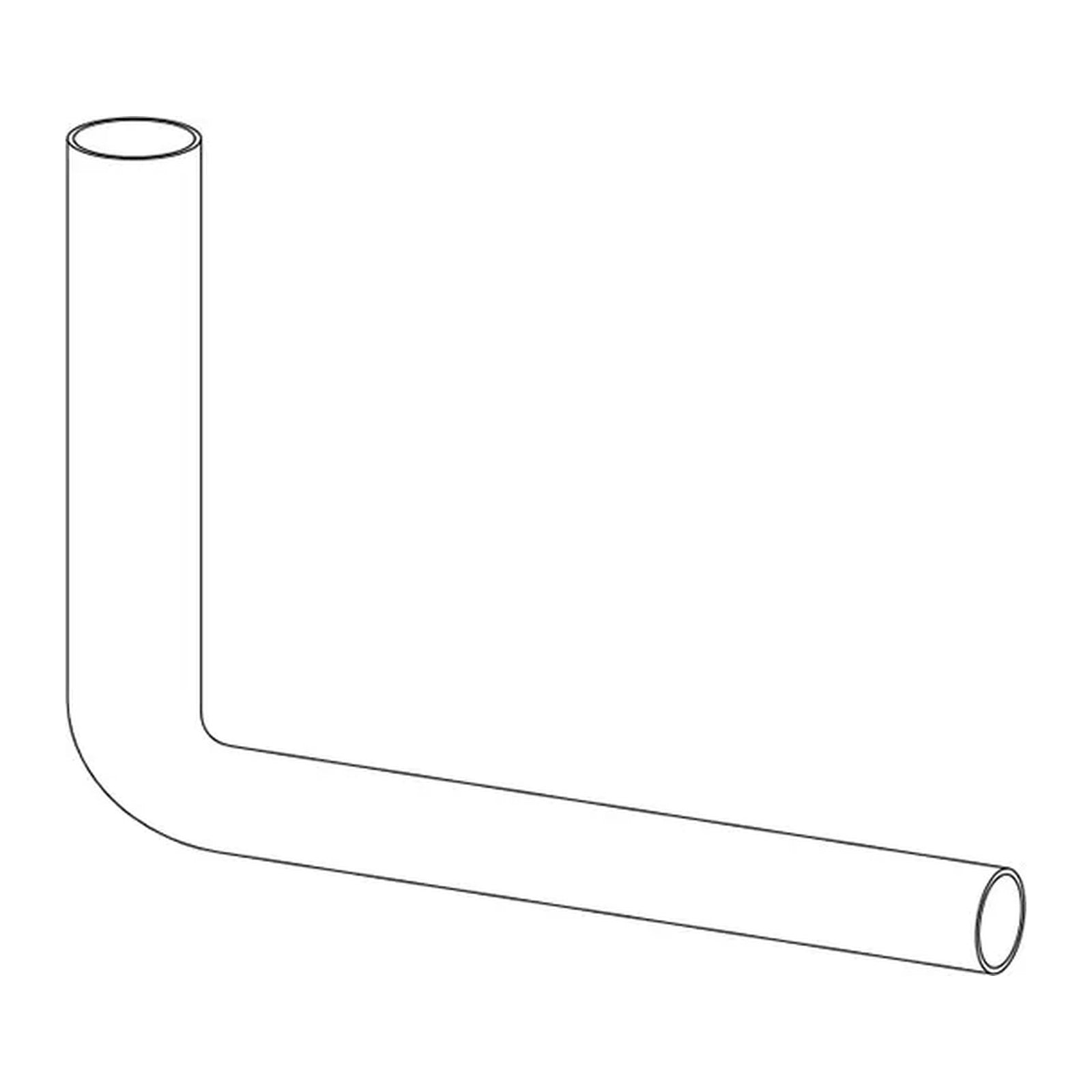 Wisa Valpijpbocht 280x400 mm wit - maattekening