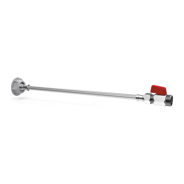 Wisa Flexibele aansluitslang G3/8 BI x G1/2 BU + kogelkraan