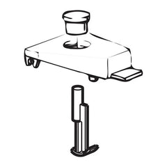 Wisa Spoelonderbrekingset WISA 500/750 wit - maattekening