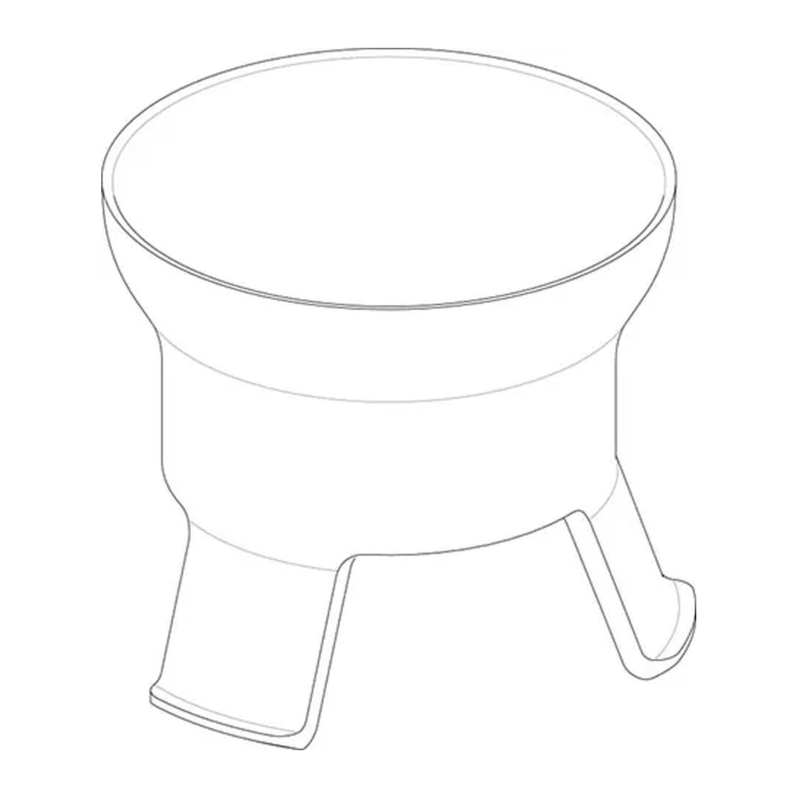 Wisa Reduceerstuk WISA XS/XT (blauw) - maattekening