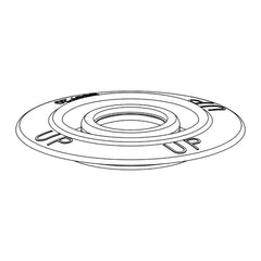 Wisa Bodemkleprubber Ø69x19 mm - maattekening