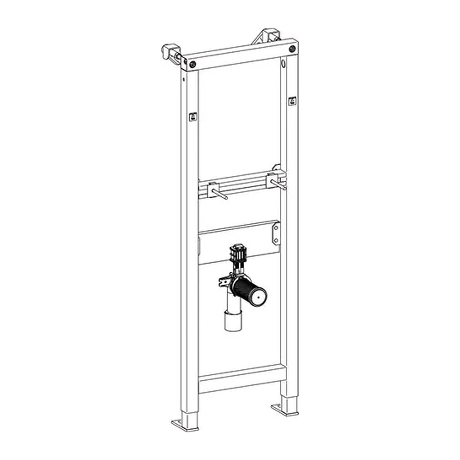 Wisa XS Wastafel element - maattekening