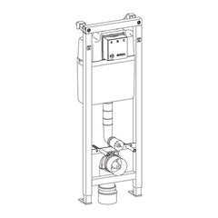 Wisa XS WC front 112 cm - maattekening