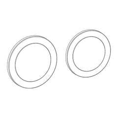 Wisa Set: Solo Steel RVS incl. hefboom en uitstroommechanisme - maattekening