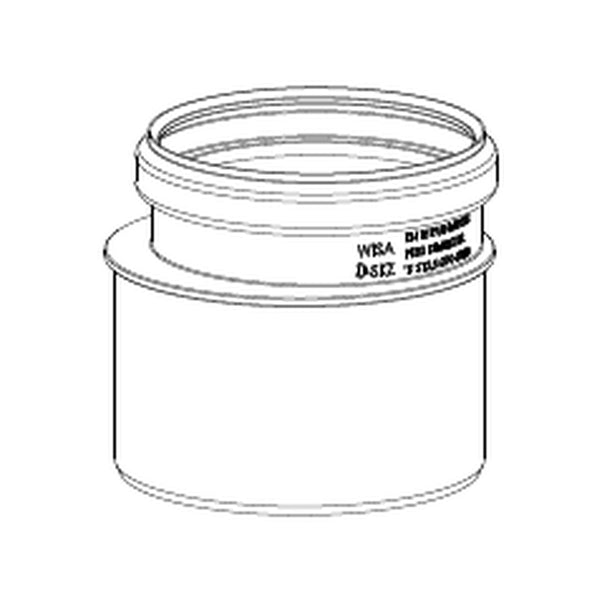Wisa Overgangsstuk 90/100 (uitsnede tekening)