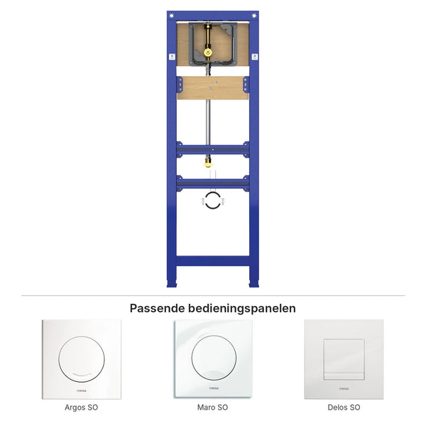Wisa XS urinoirelement BK met passende bedieningspanelen