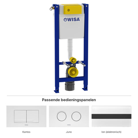 Wisa XT inbouwreservoir met passende bedieningspanelen