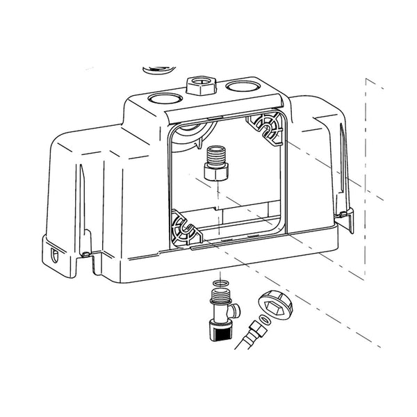 Wisa Reservoirdeksel WISA XS (uitsnede tekening)