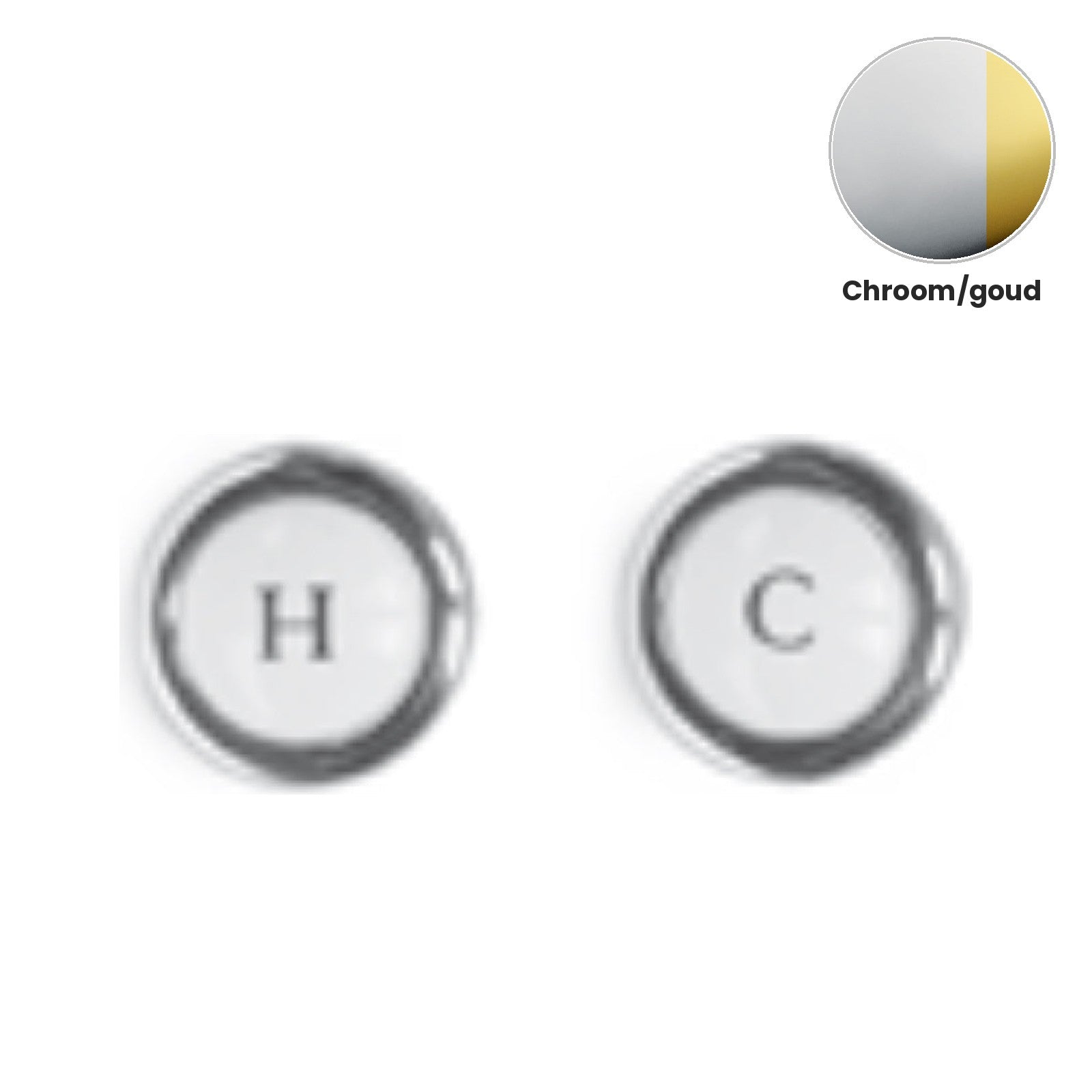Zazzeri 800/802 porseleinen indexplaatjes H/C chroom/goud