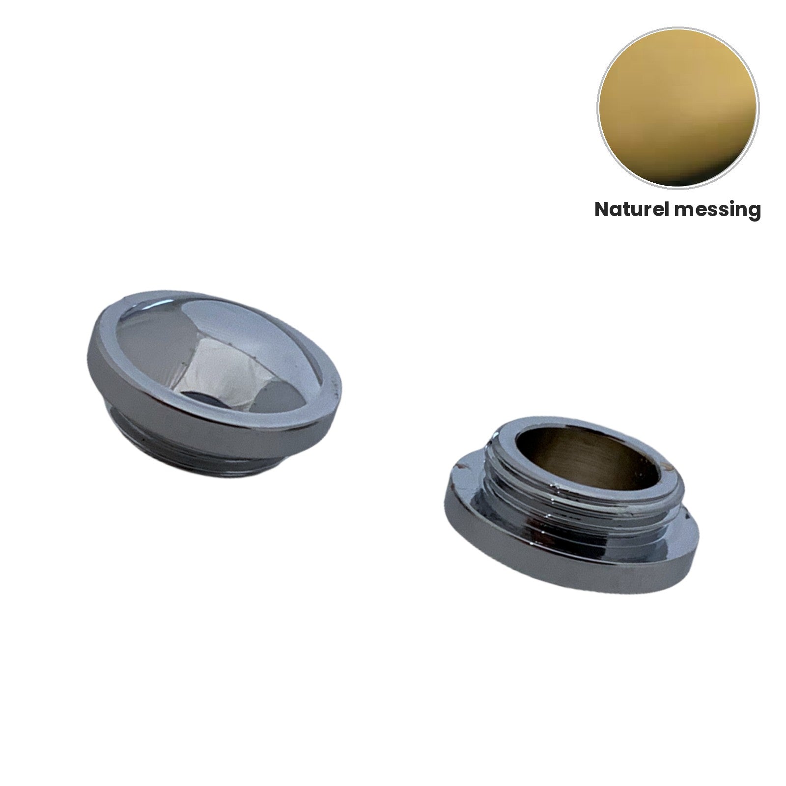 Zazzeri 800/802 greepkapjes blanco naturel messing
