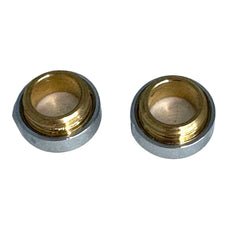 Zazzeri 800/802 porseleinen indexplaatjes H/C chroom - onderzijde met messing schroefdraad