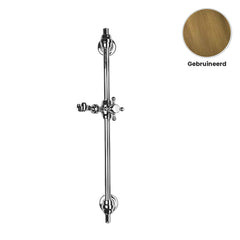 Zazzeri Kent glijstang 810 mm met schuifhouder 5500A419A00 – Gebruineerd