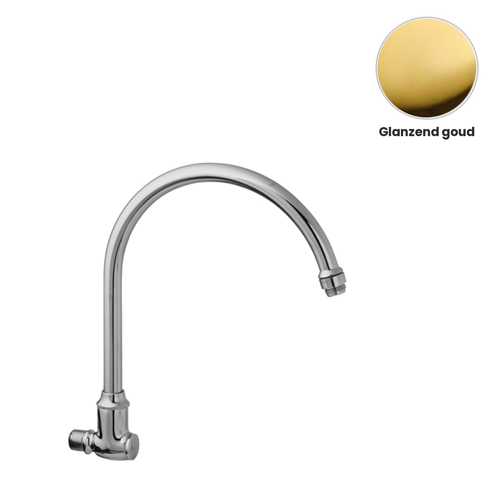 Zazzeri draaibare gebogen douchearm 265 mm G 1/2