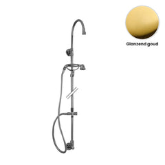 Zazzeri 802 douchestang met douchearm, handdouche en omsteller 2900M612A00 – Glanzend goud