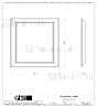 Gessi Eleganza Complementi Spiegel met wit frame muurmontage 700 x 900 mm. Structural Artikelnummer 46595.520